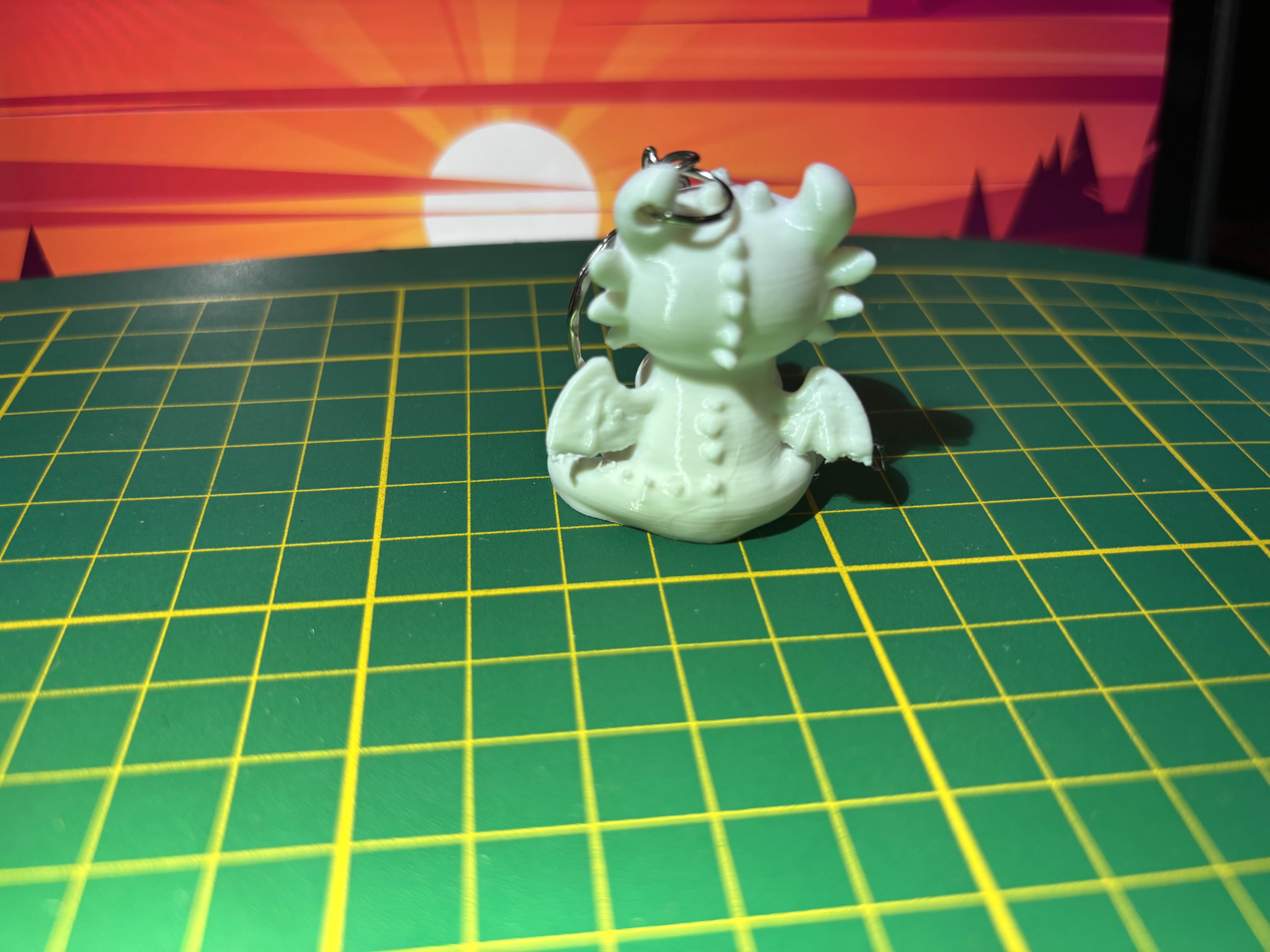 Miniatura 2 do modelo 3D Cute Toothless Keychain