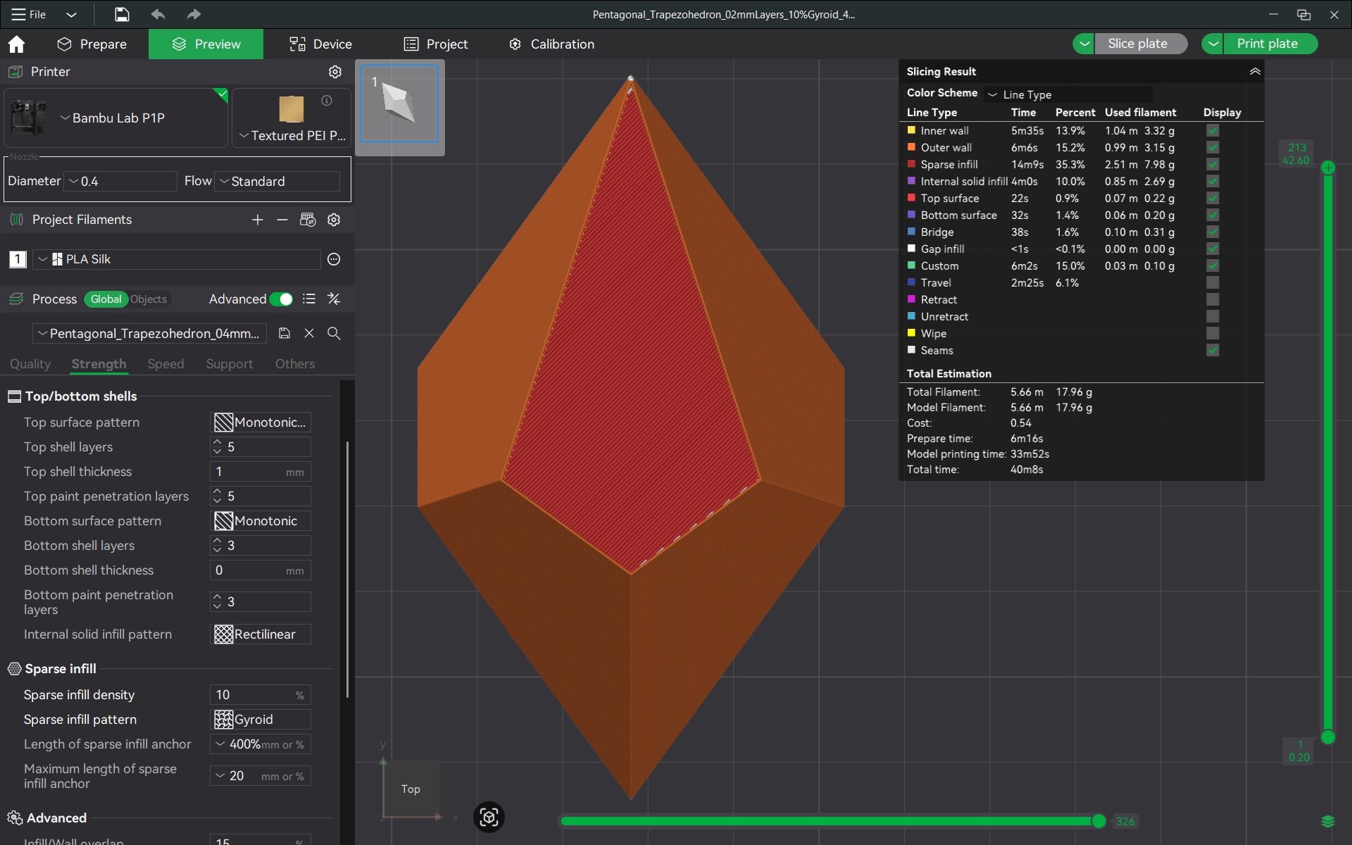 Miniatura 5 do modelo 3D Pentagonal Trapezohedron