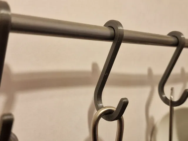 Snap-On Kitchen Rail Hooks (10mm Reling)