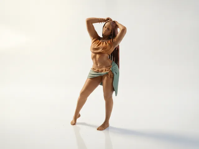 Dancing Woman Figurine Female Figure 3D Printable