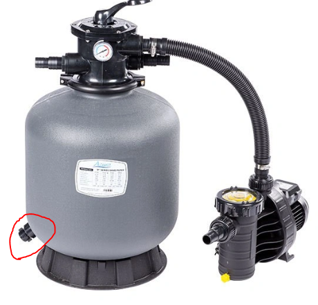 Drain valve, Sand filtration AZURO