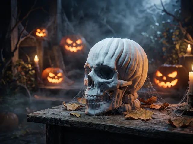 Halloween Pumpkin Skull