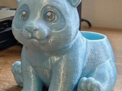 Blue Panda Planter