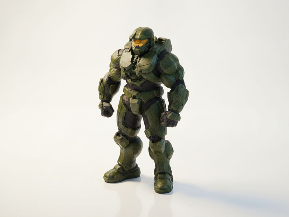 Buff Master Chief Figurine Gaming Collectible 3D Printable