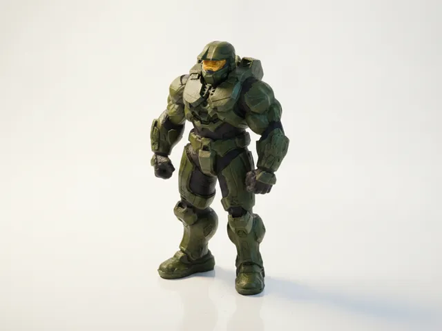 Buff Master Chief Figurine Gaming Collectible 3D Printable
