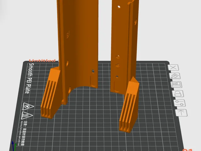 FlashForge AD5X A1 & B1 Enclosure Remix - Revised Plate Holder