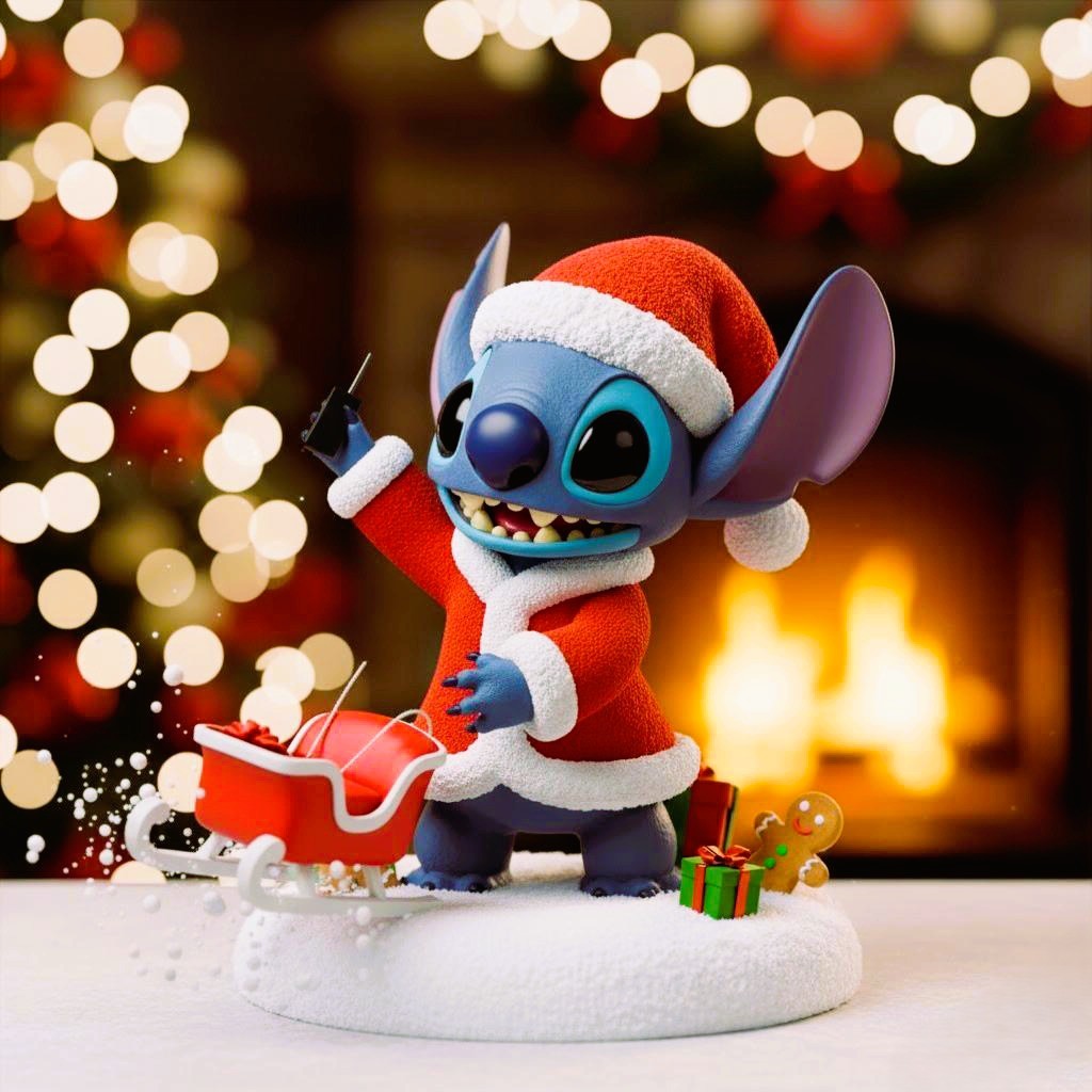Christmas Stitch with Sleigh - Santa's Little Helper