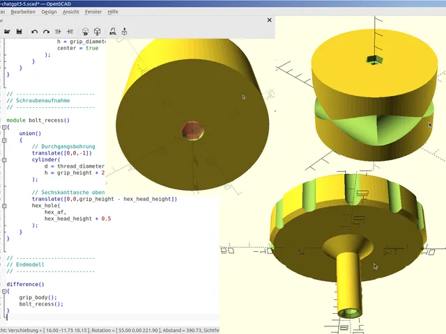 AI - OpenSCAD - Benchmark knurled knob
