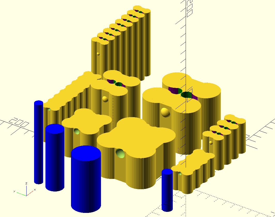 Parameterized Cylinder Storage Case and Lid