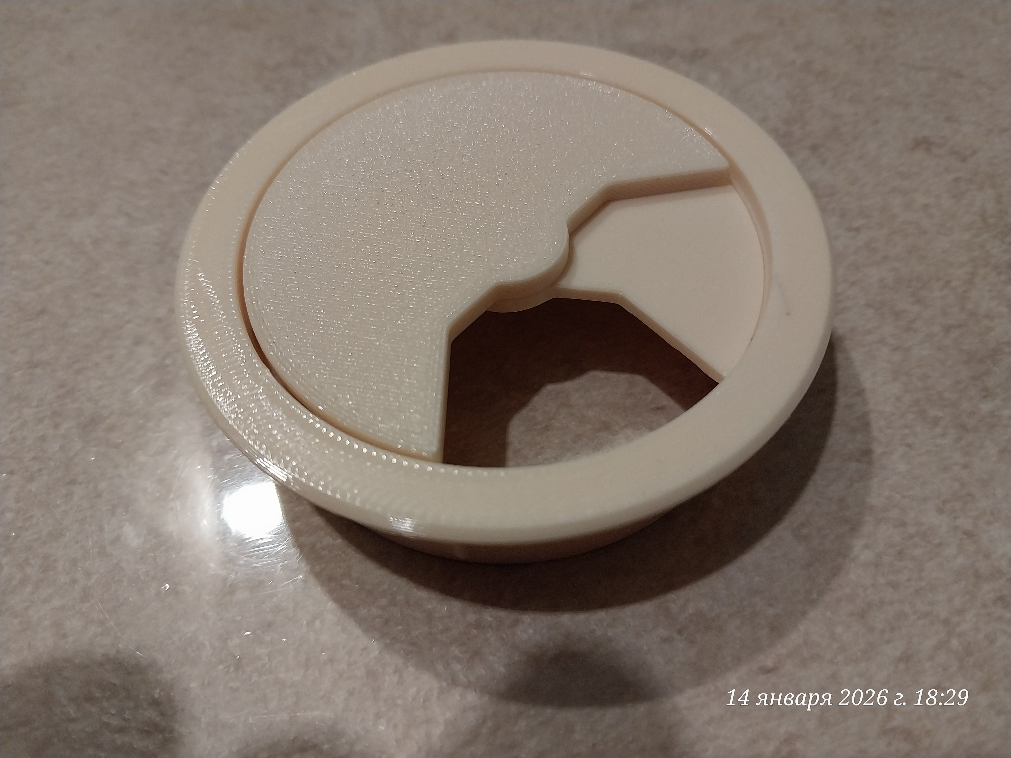 Computer desk socket, D60 mm — miniatura 3