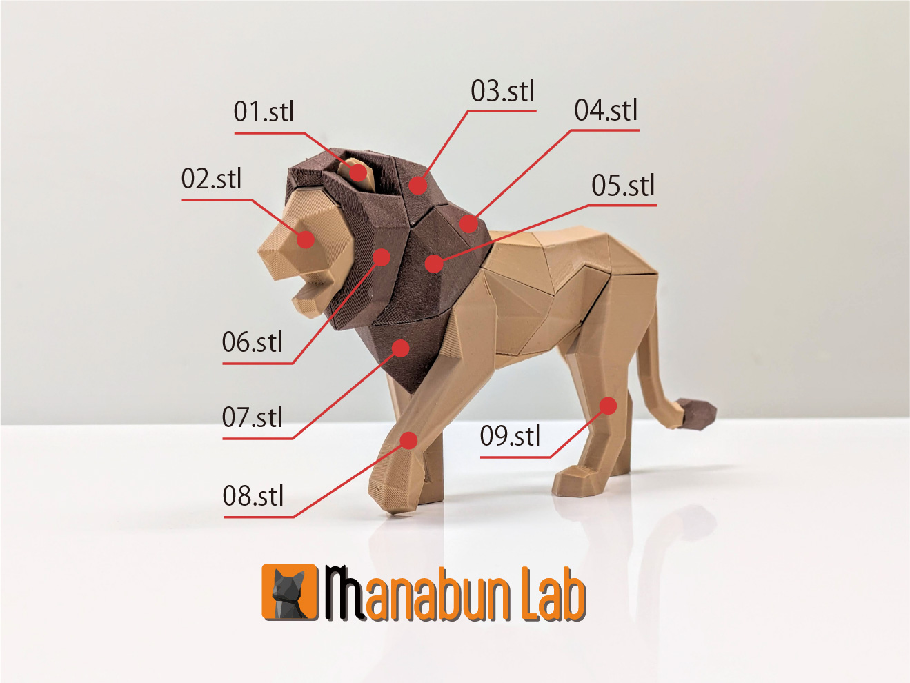 Low Poly Lion Puzzle — miniatura 8