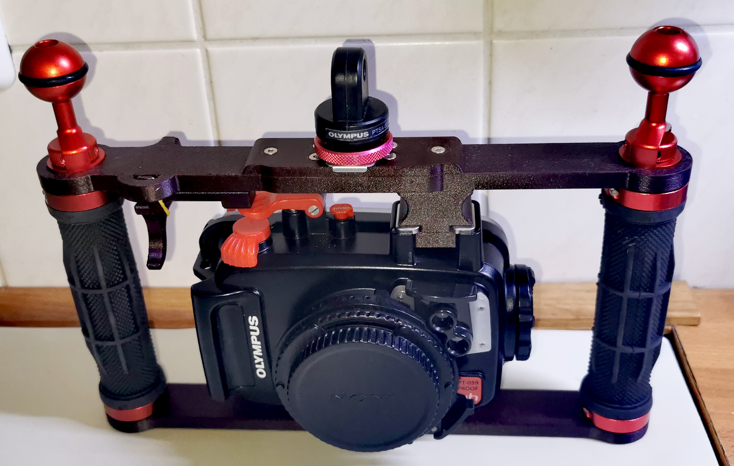 Kameradoppelgriff Olympus PT-059 Unterwassergehäuse Olympus TG-6