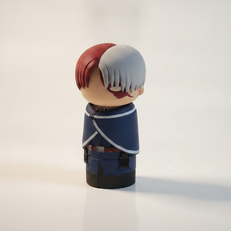 Kokeshi Doll Version Of Kakashi Silver Ninja Wooden Doll Figurine 3D Printable