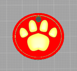 llavero de patita de gato