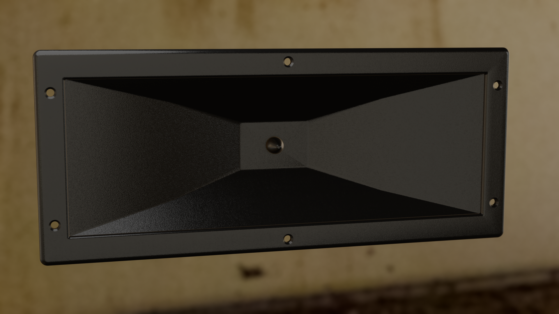 Fake horn for PA speakers