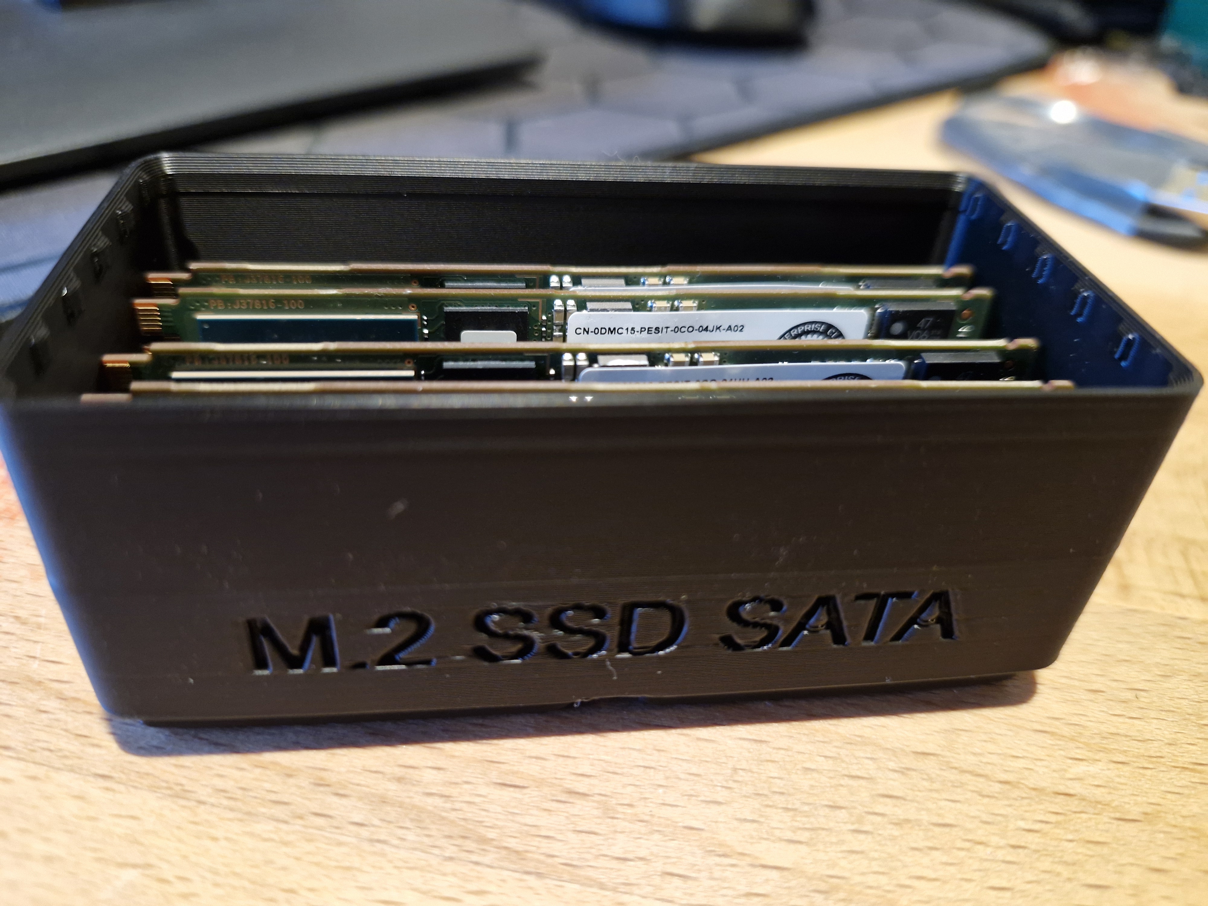 Miniatura 2 do modelo 3D M.2 SSD Stackable gridfinity bin 2*1