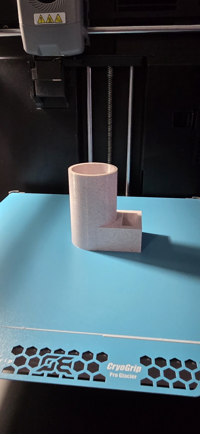 Glass File Holder with Cup