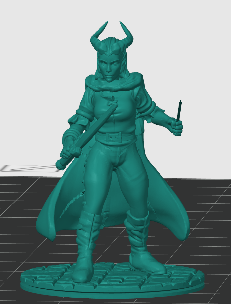 Female Tiefling rouge #2 3D model