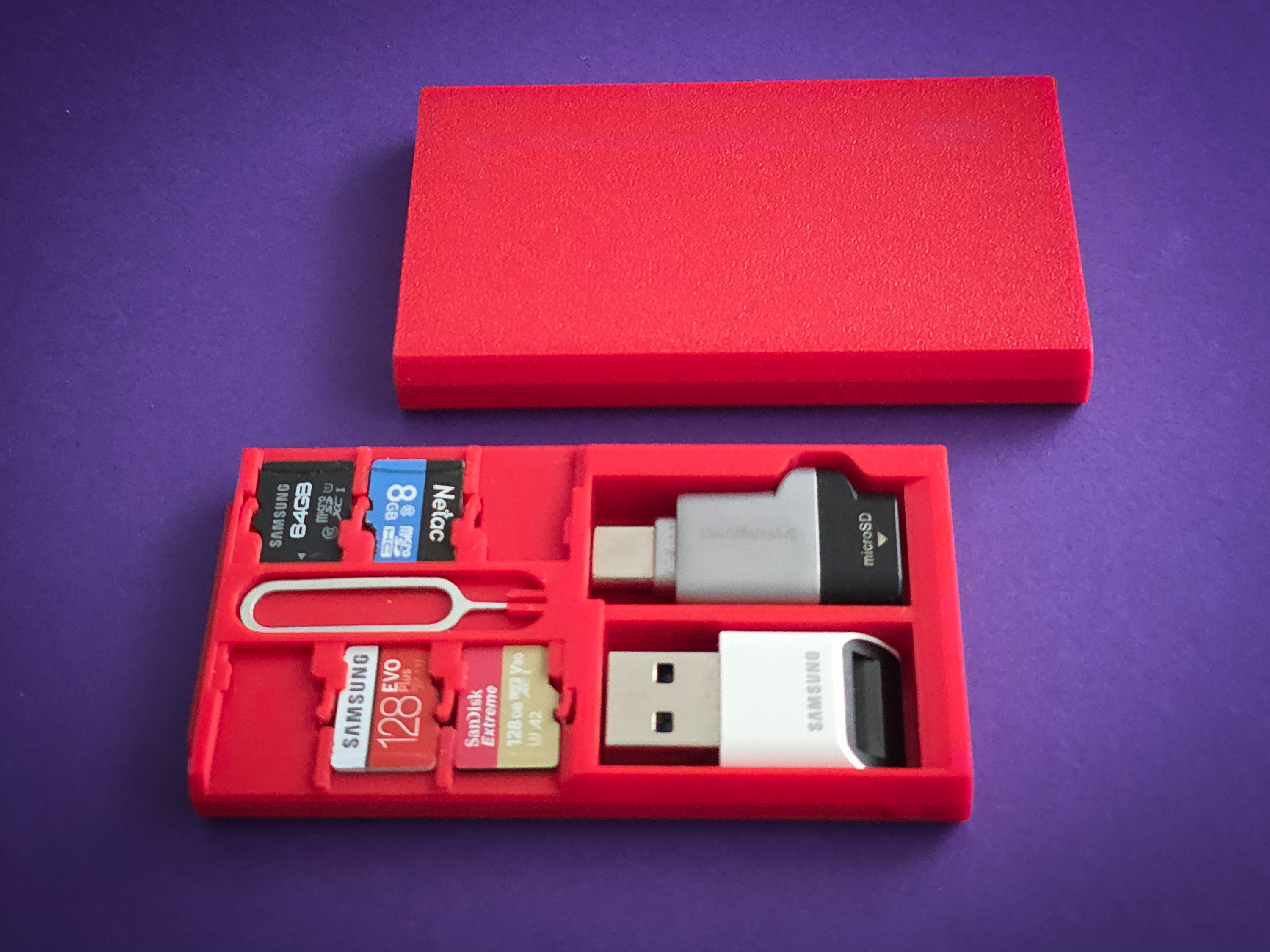 Micro SD and USB Adapter Travel Case
