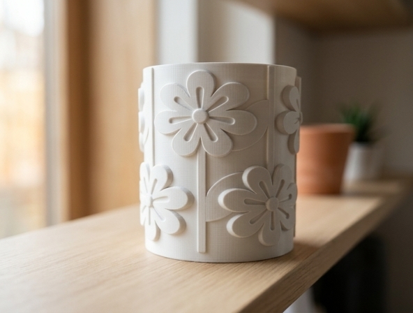 Retro Daisy Vase