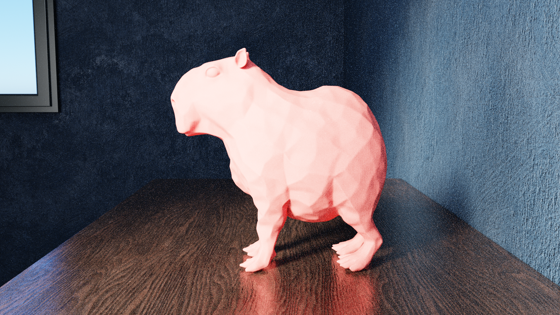 Miniatura 5 do modelo 3D Low Poly Capibara