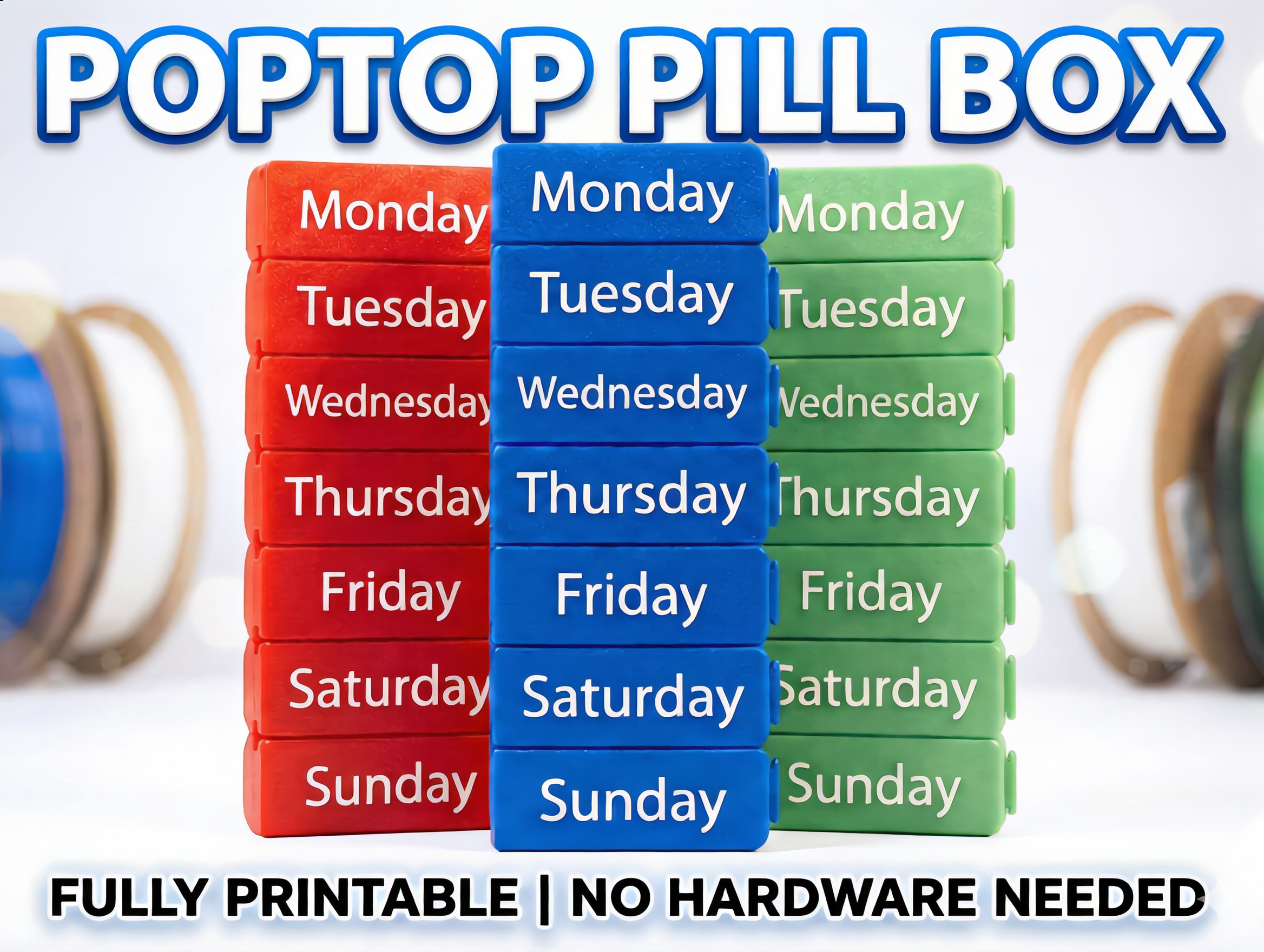 PopTop 7 day Pill Box