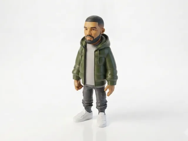 Drake Figurine Celebrity Musician 3D Printable