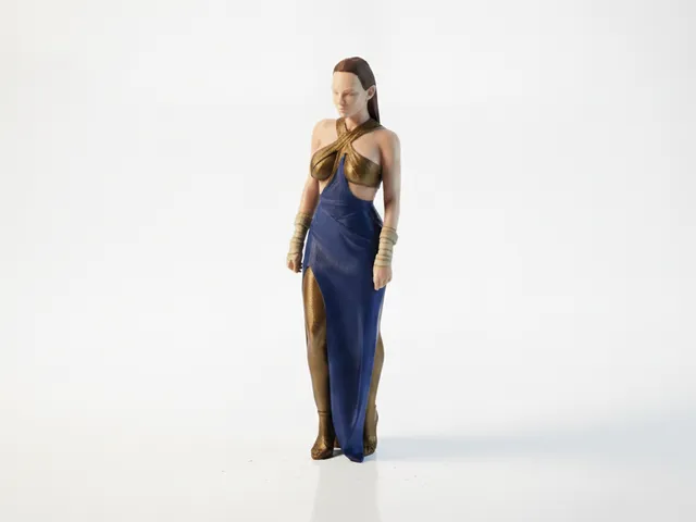 Elegant Female Figurine Fashion Model 3D Printable