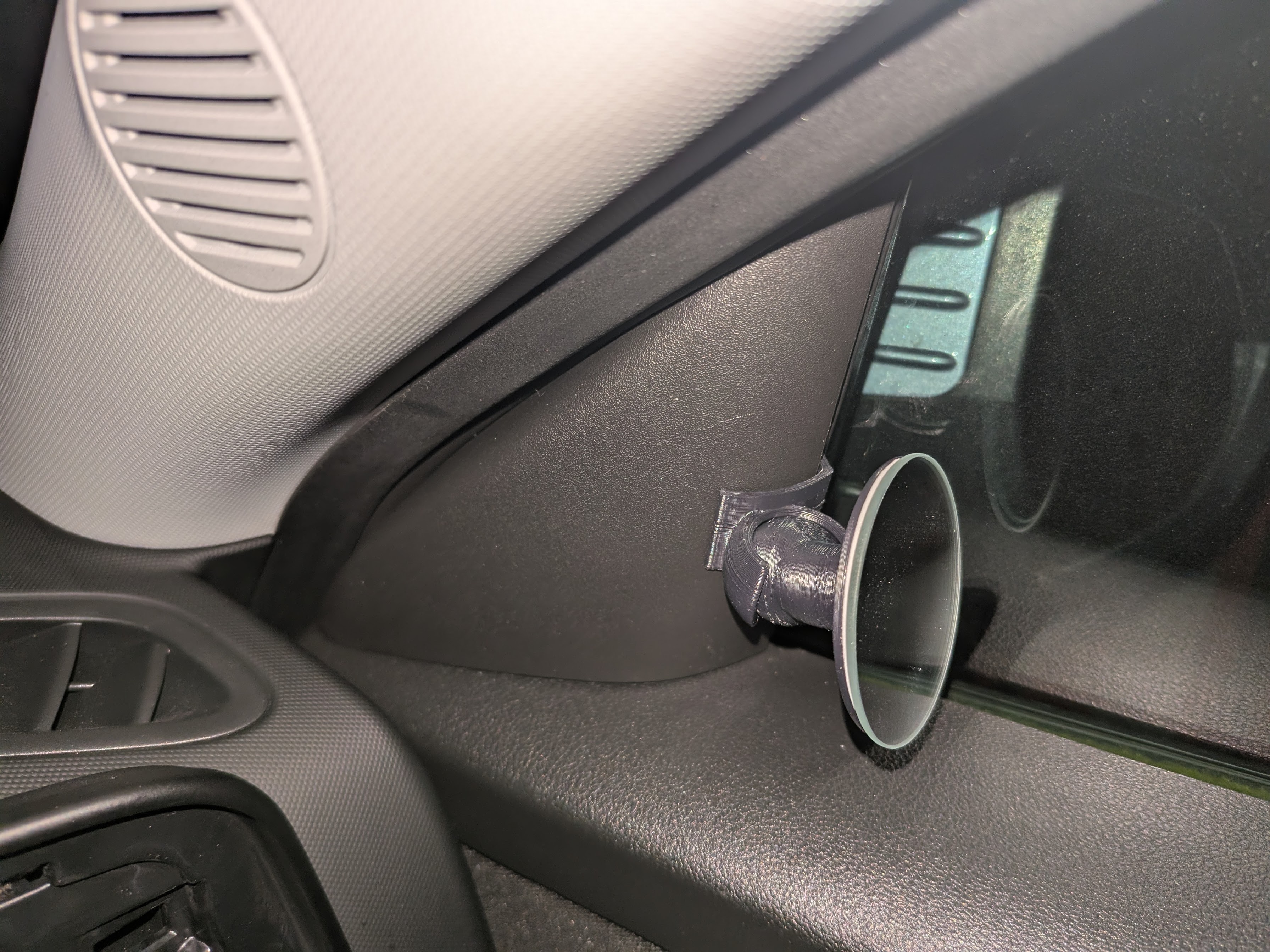 Adjustable blind spot mirror holder for Hyundai Kona (SX2)