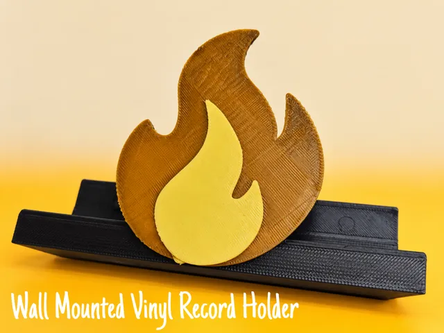 Wall Mounted Vinyl Record Holder