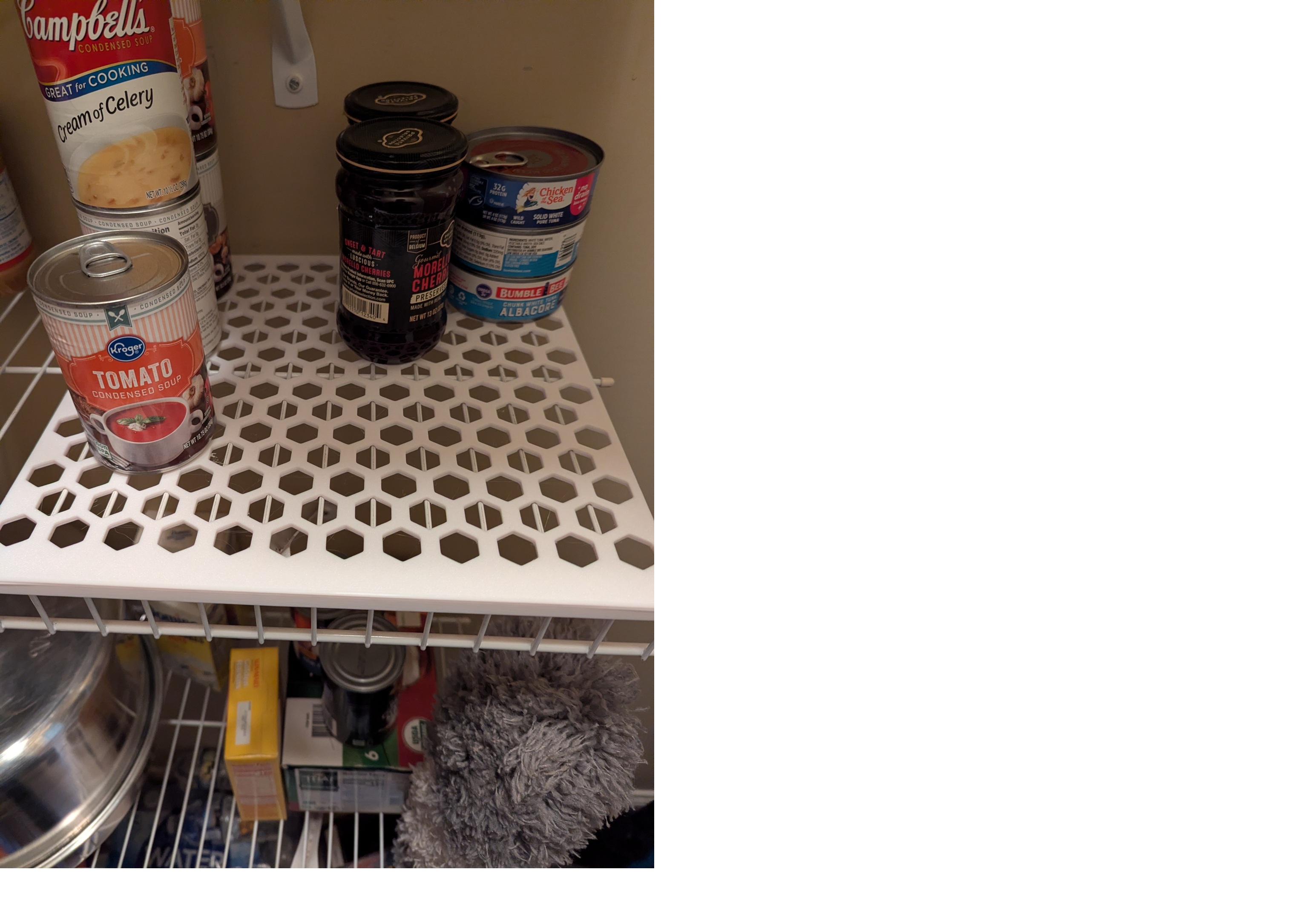 Shelf base for 12" wire shelving.
