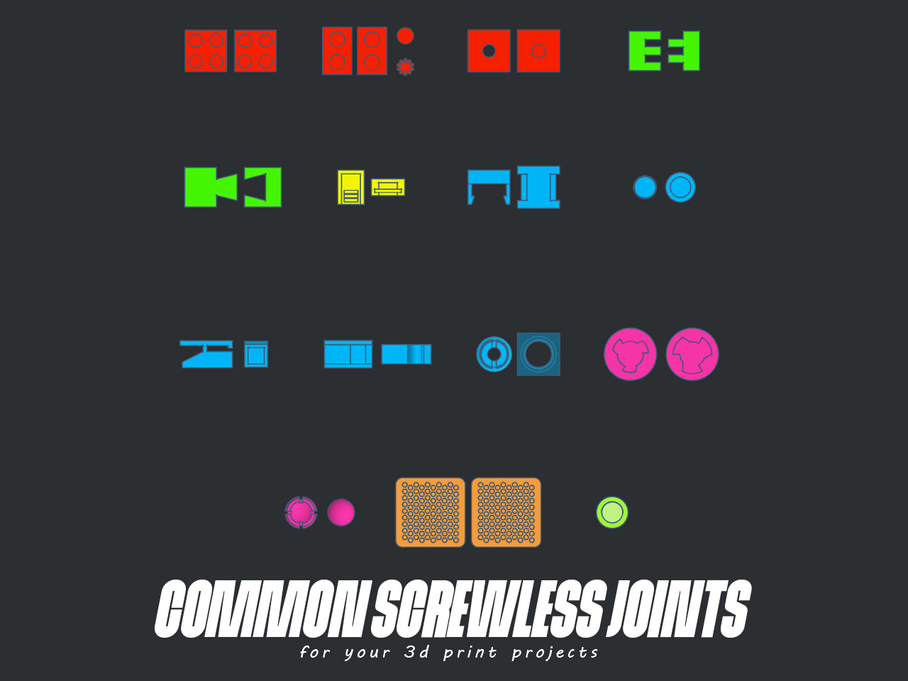 Common Screwless Joint Examples