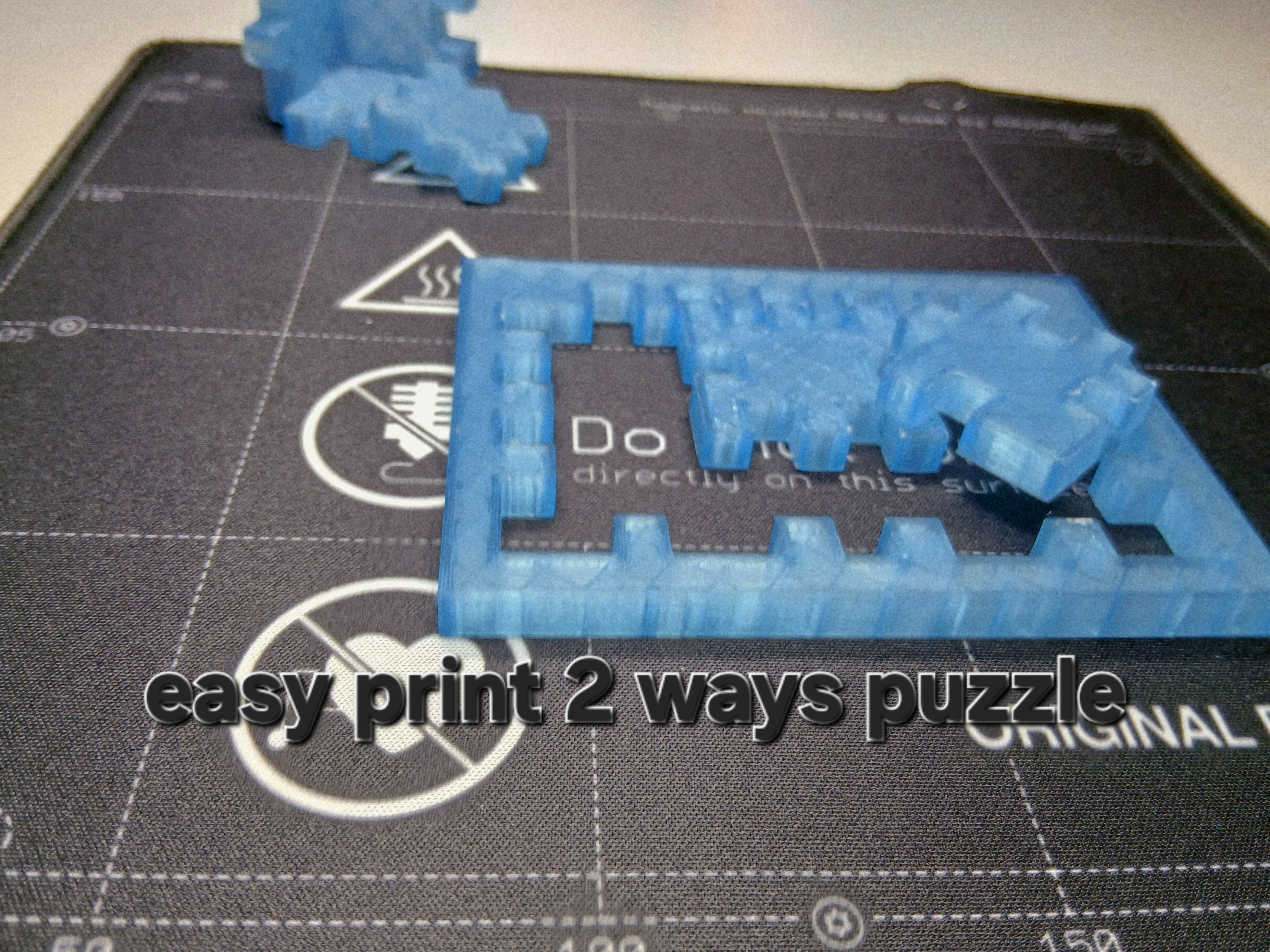 block puzzle // no suports 3D model