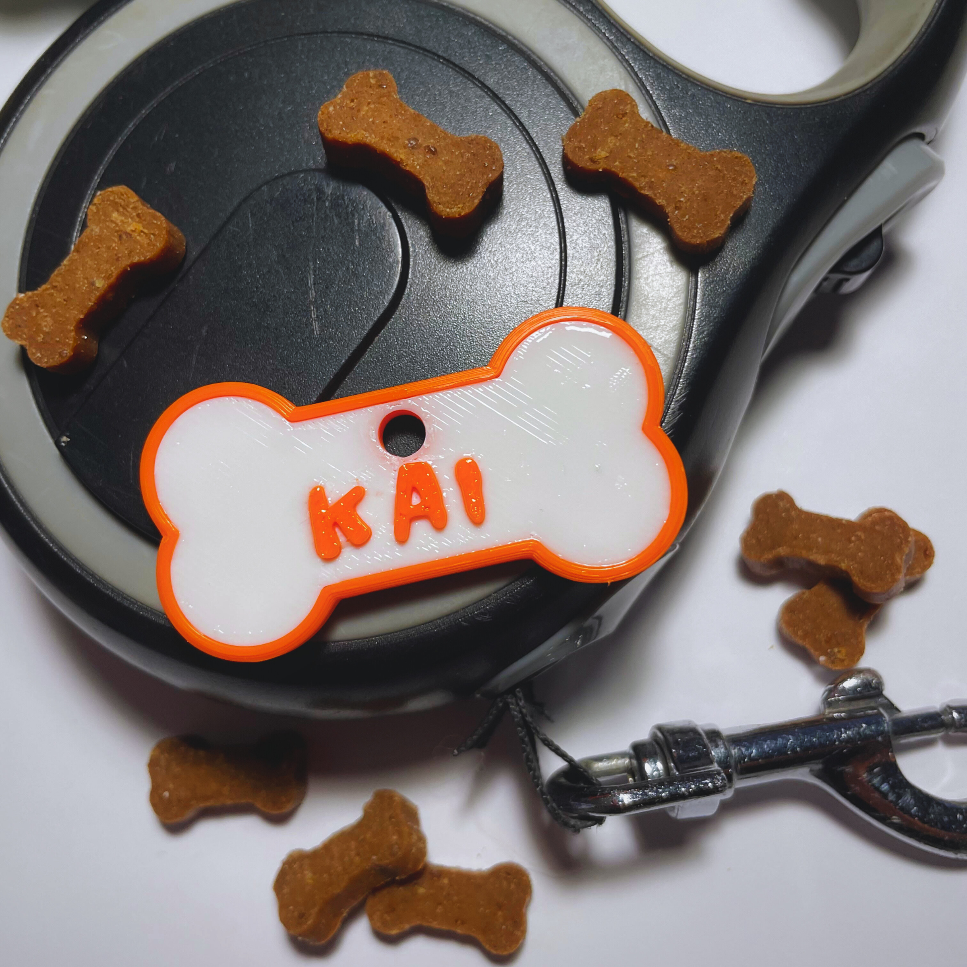 Chapa Identificativa para Mascotas con Forma de Hueso