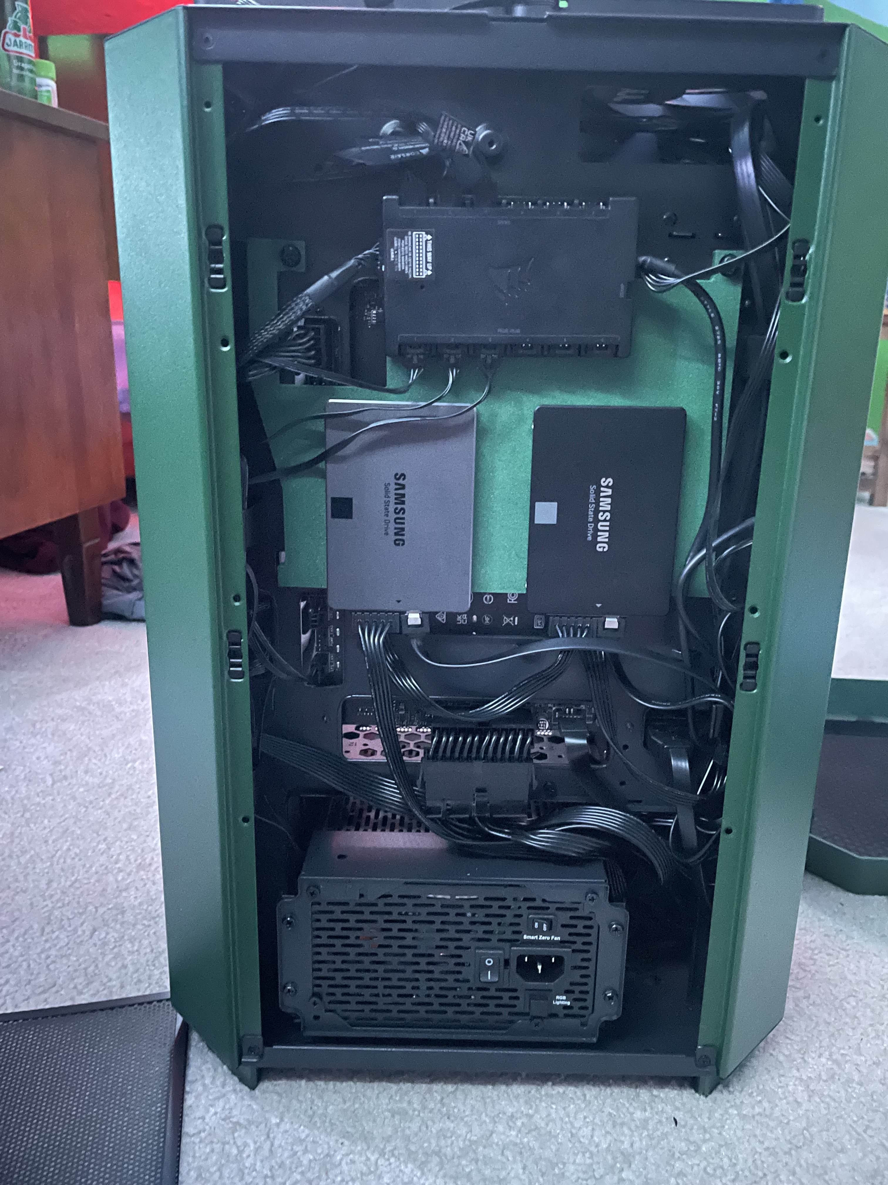 Tower 300 SSD/HDD rear panel mount for MSI project 0 motherboard
