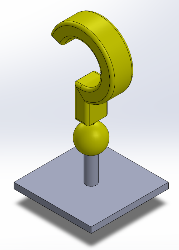 Headphone Question Mark Accessory 3D model