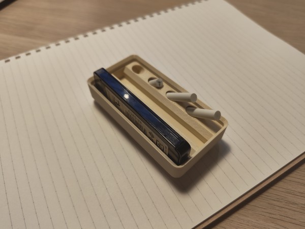 Gridfinity Pencil Lead Container and Long Eraser Bin 1x2 for Office or Desk Organization
