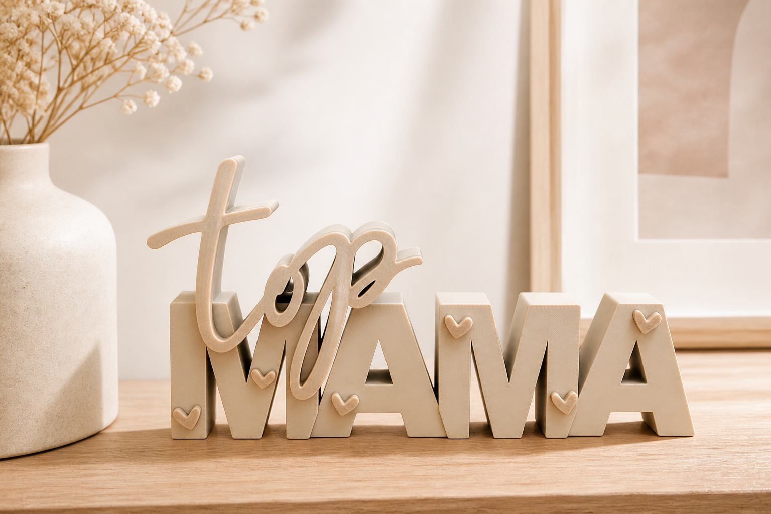 Top Mama – 3D Text Sign | Mother’s Day Gift