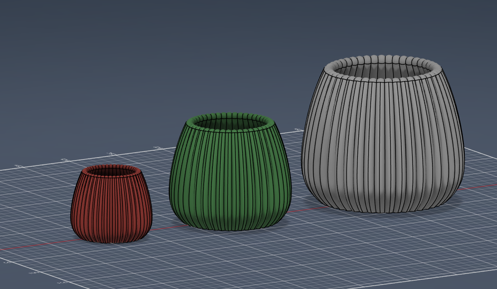 Modern Ribbed Planter Collection