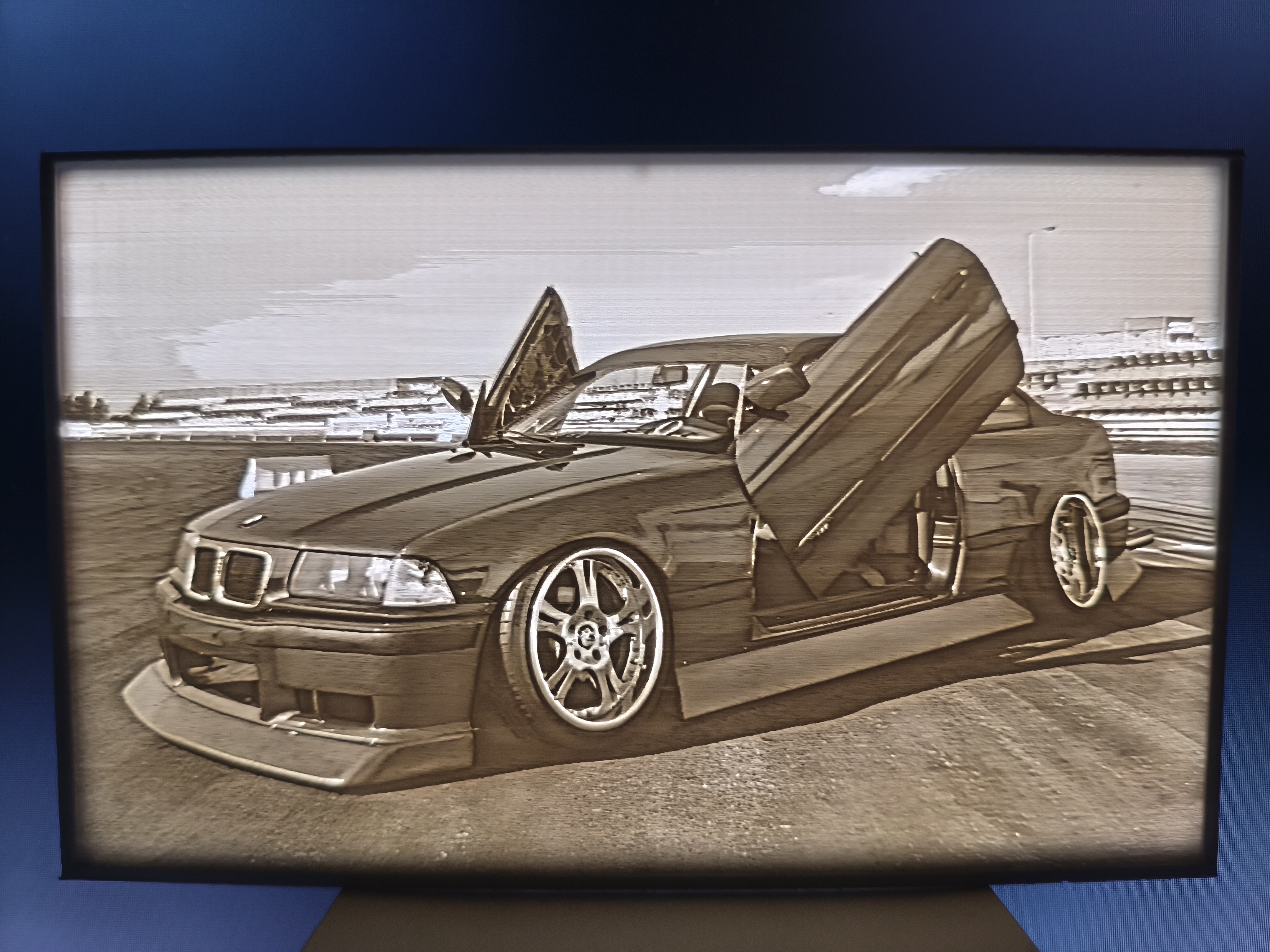 BMW E36 litophane