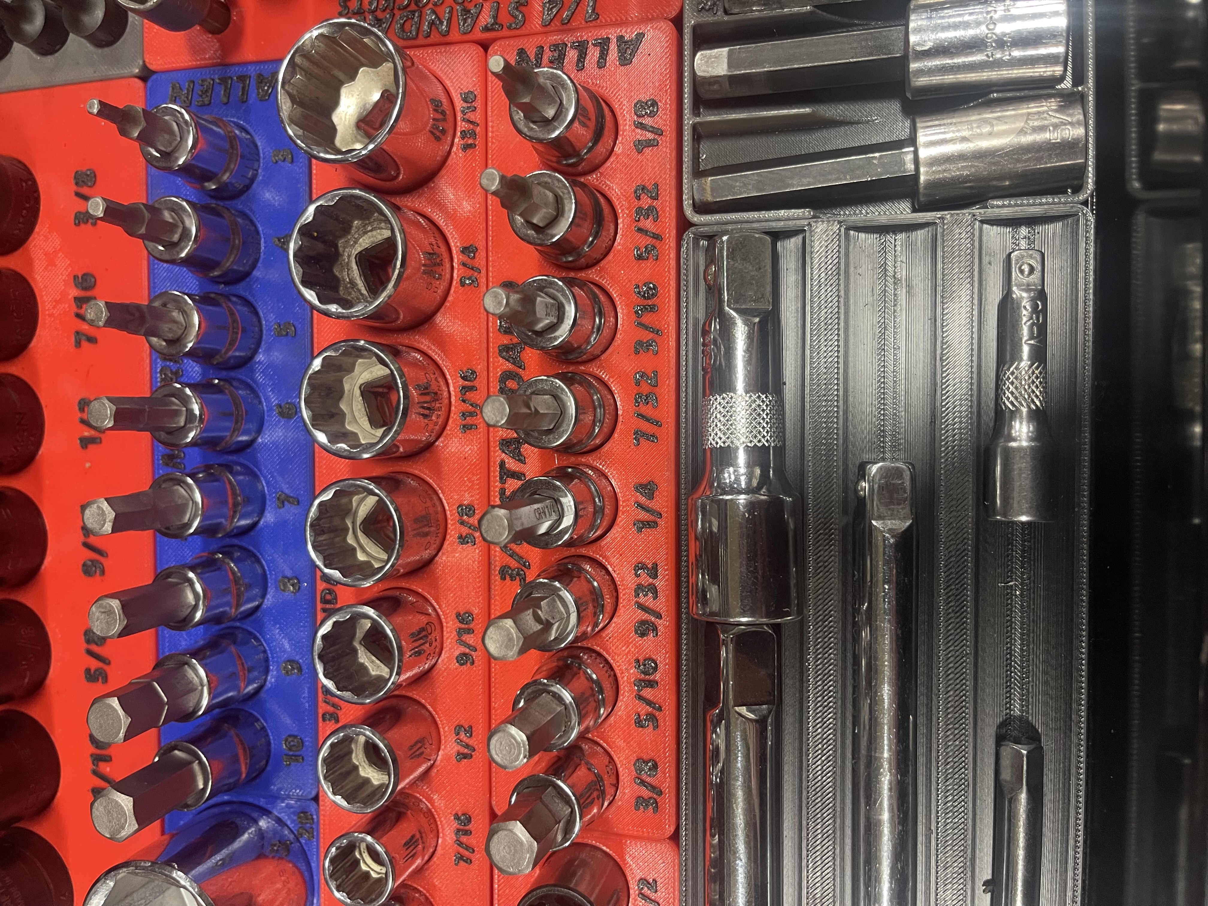 GRIDFINITY HYPERTOUGH 3/8 INCH DRIVE ALLEN SOCKET SET ORGANIZER