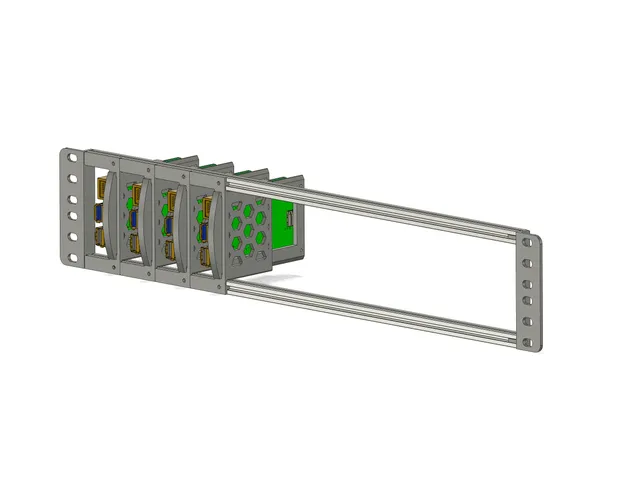 2U Raspberry Pi server rack mount
