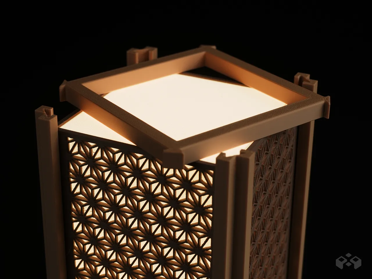 Kumiko Asanoha Lamp / 2 Versions / LED KIT 001 by Meyui Kumiko Asanoha Lamp / 2 Versions / LED KIT 001 by Meyui