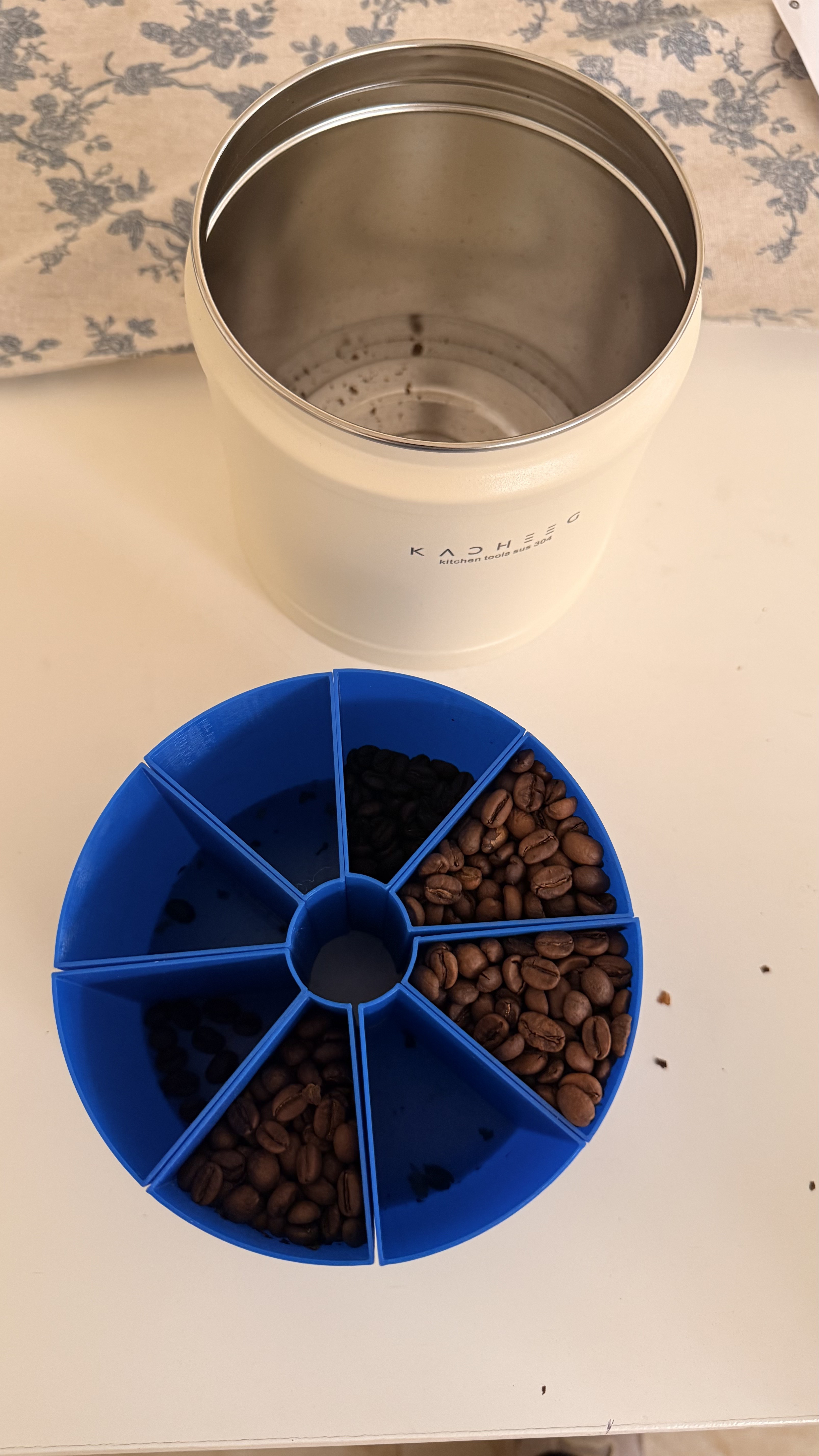 Coffee Bean Sampler Carousel / Multi-Roast Canister Insert
