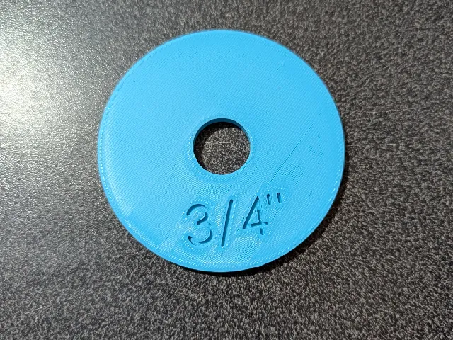 3/4" Diameter Rolling Pin Gage