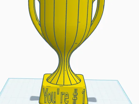 you're # 1" trophy