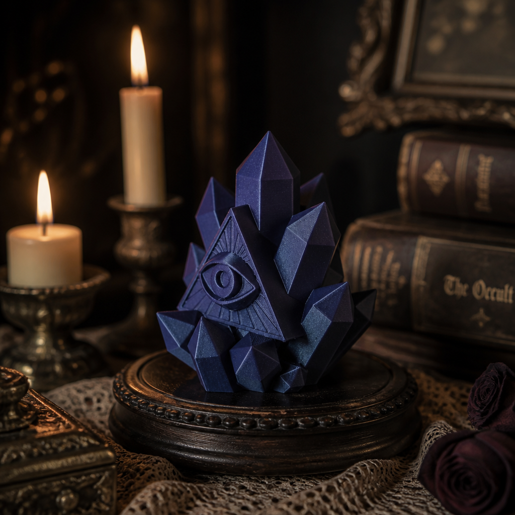 All Seeing Eye Crystals Sculpture