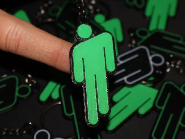 Billie Eilish Keychain pin - Drak