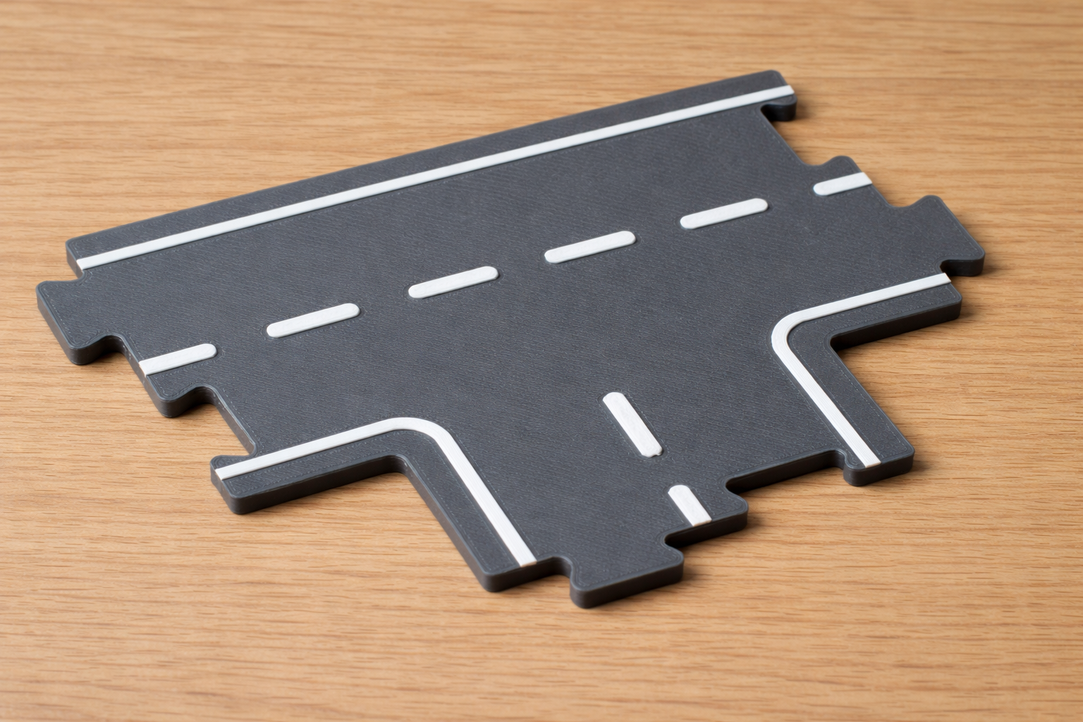 Lidl Playtive road set compatible parts – T-intersection + short straight piece