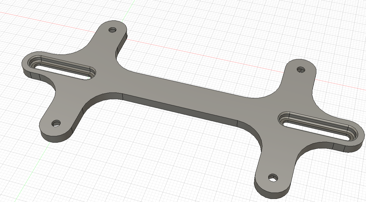USA License Plate Bracket Slotted